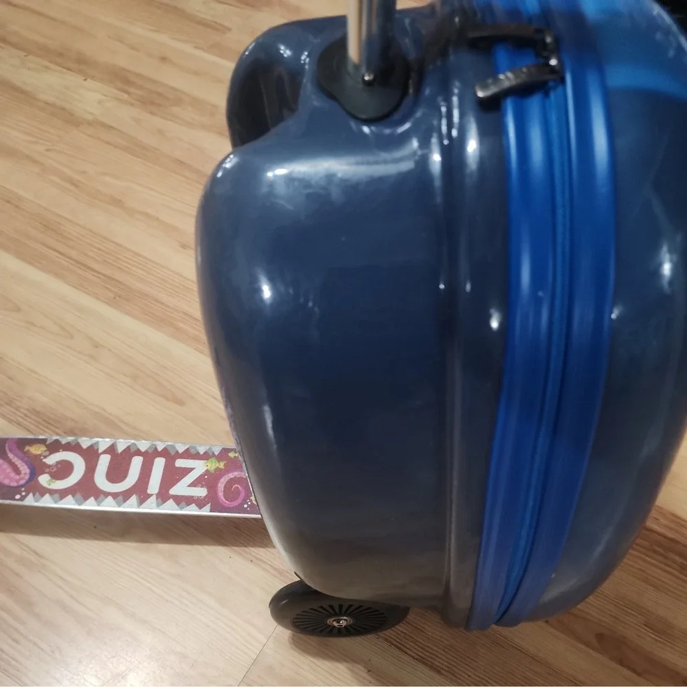 Zinc Flyte Shark Scooter Suitcase Children's Luggage carrying on vacation travel